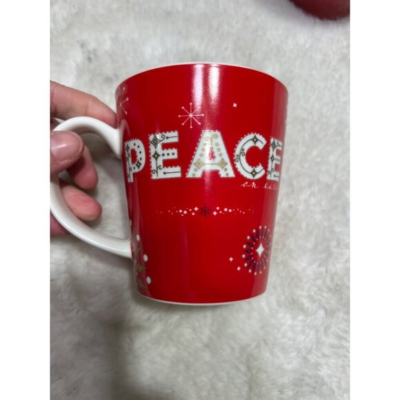Starbucks peace Christmas mug & Abbey Mug lot - Picture 3 of 6